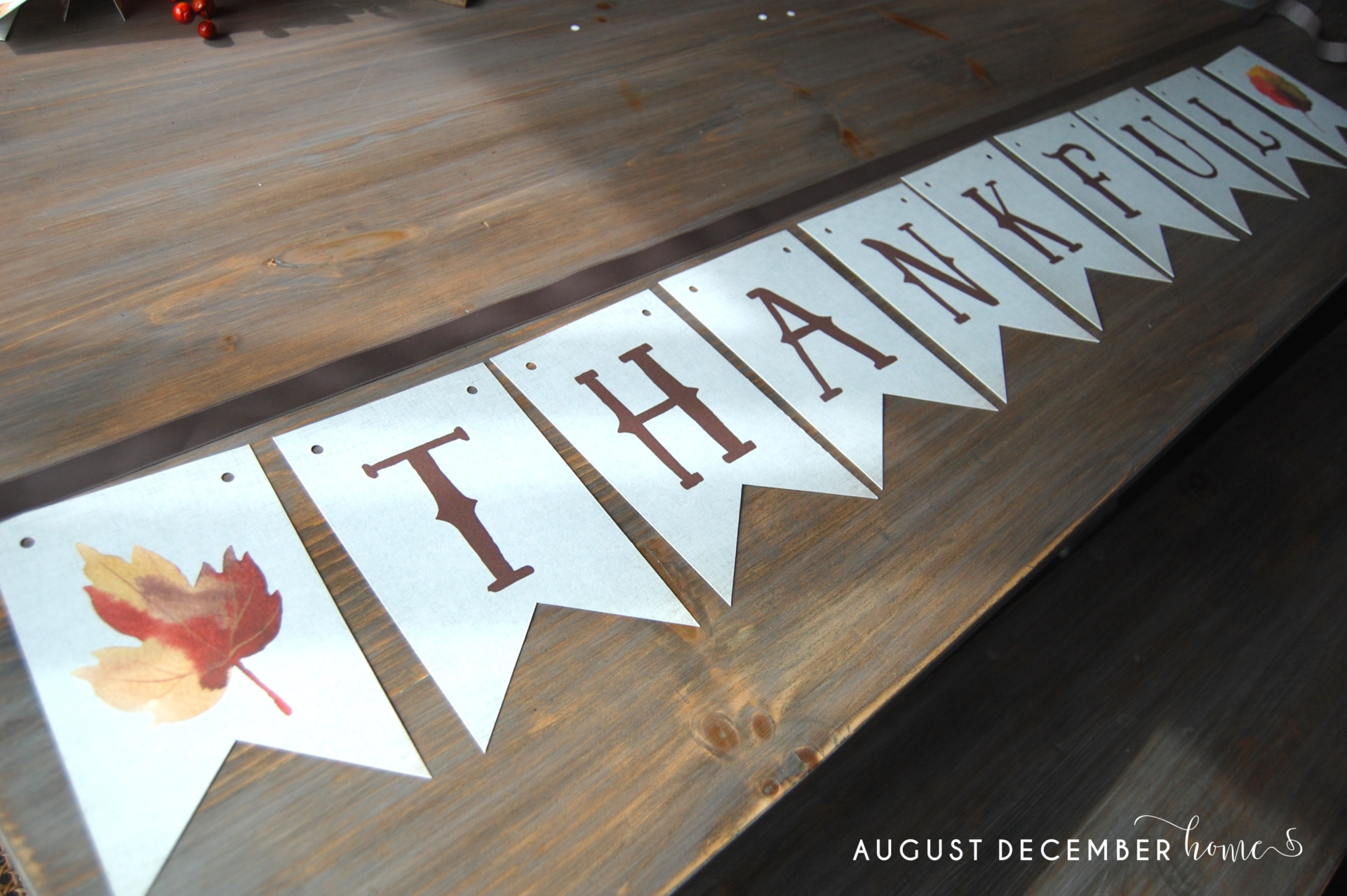 beautiful thanksgiving banner printable	
