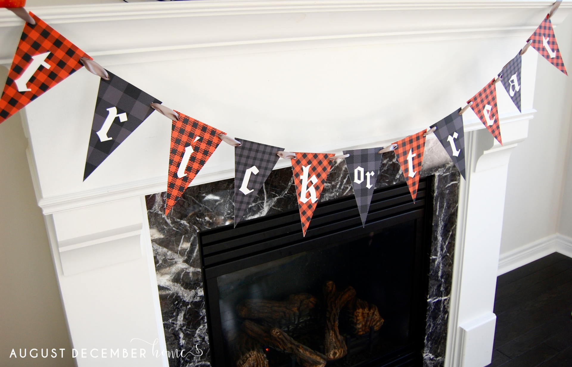 Print at Home Halloween Banner Trick or treat