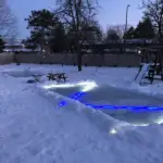 Skating Rink with LED Lights