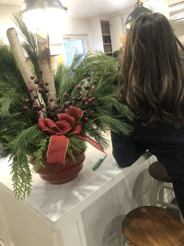 Festive Holiday Planter