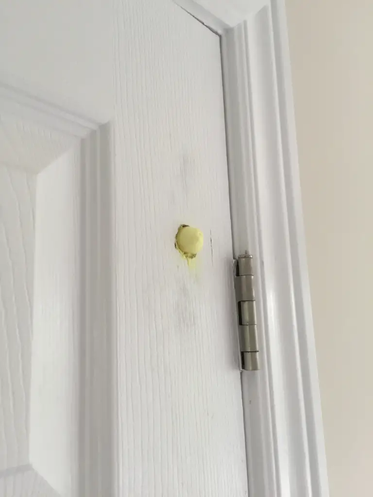 How to fix a hole in a door?