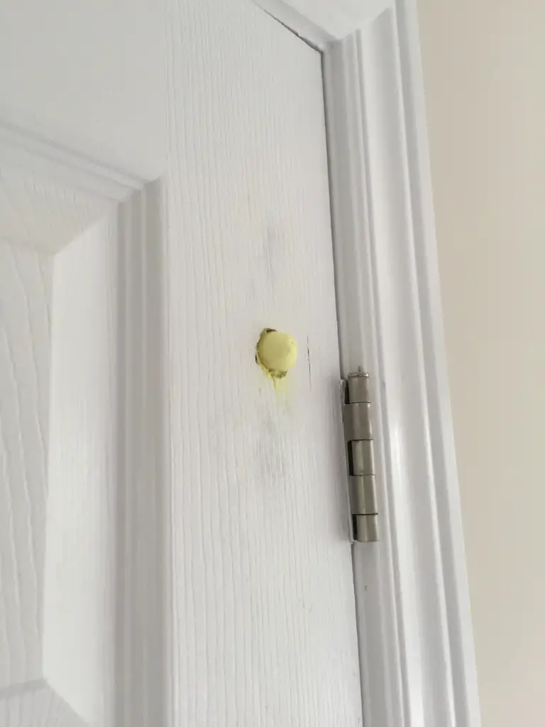 How to fix a hole in a door