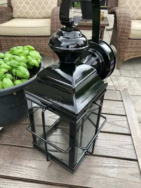 Restored Exterior Light Fixture