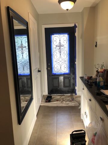 painting a front door flat matte black