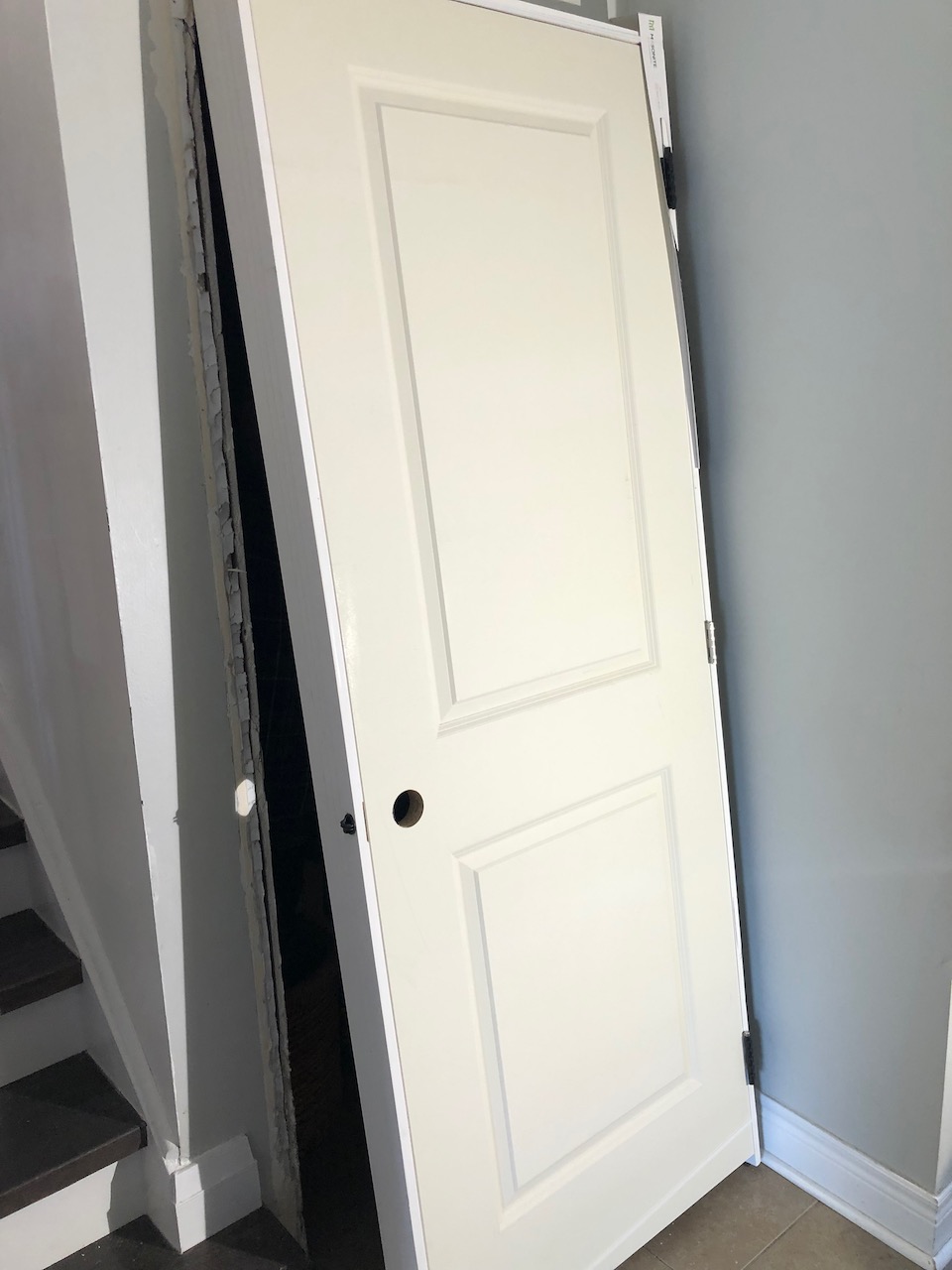 how to install a pre-hung door