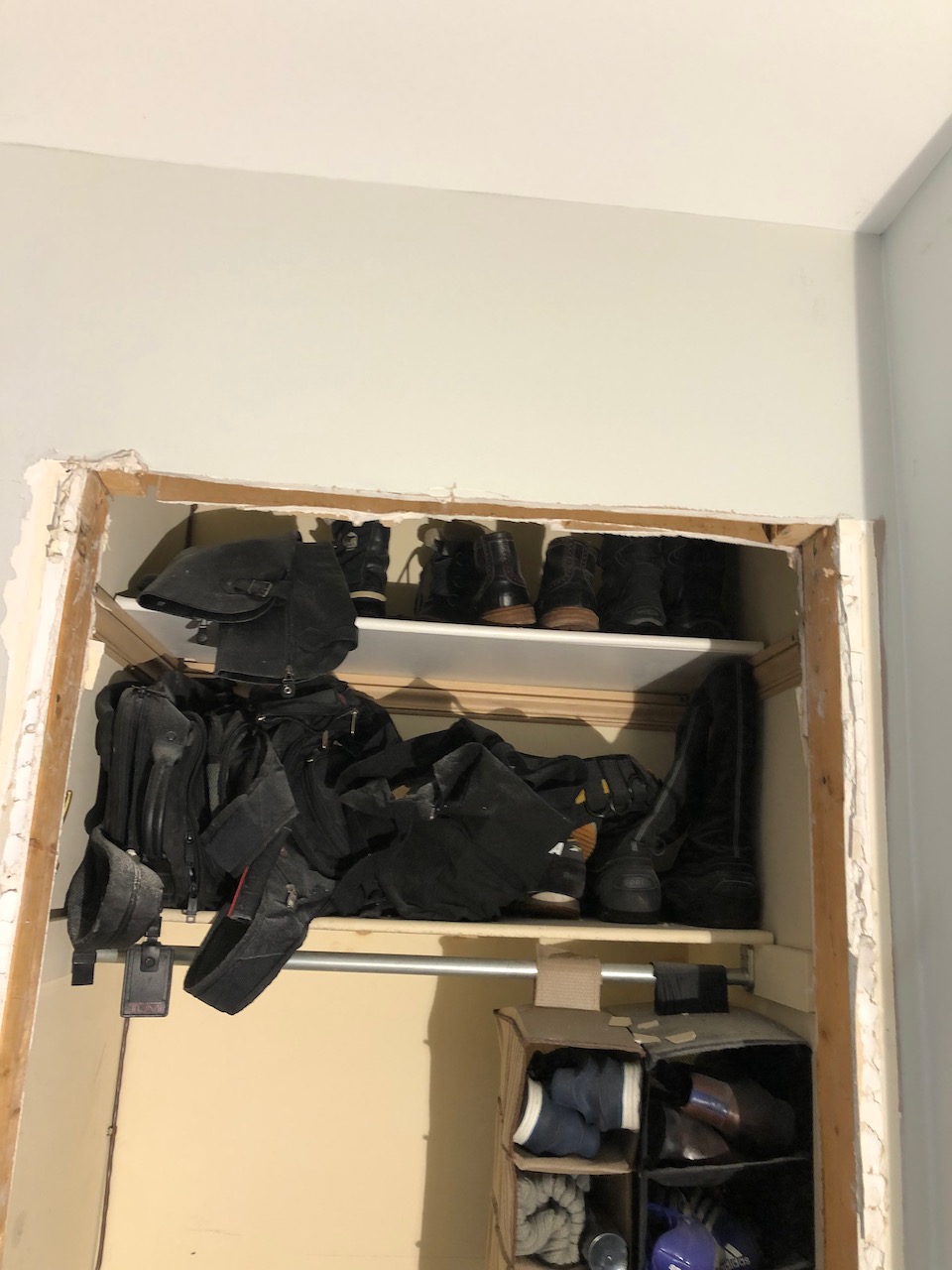 rough door frame for pre-hung door install