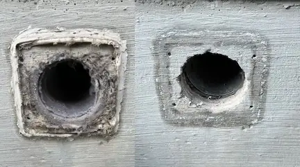 before and after lint removal