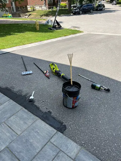 Driveway sealing tools